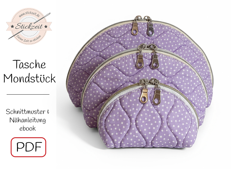 Schnittmuster + Nähanleitung - Tasche Mondstück -